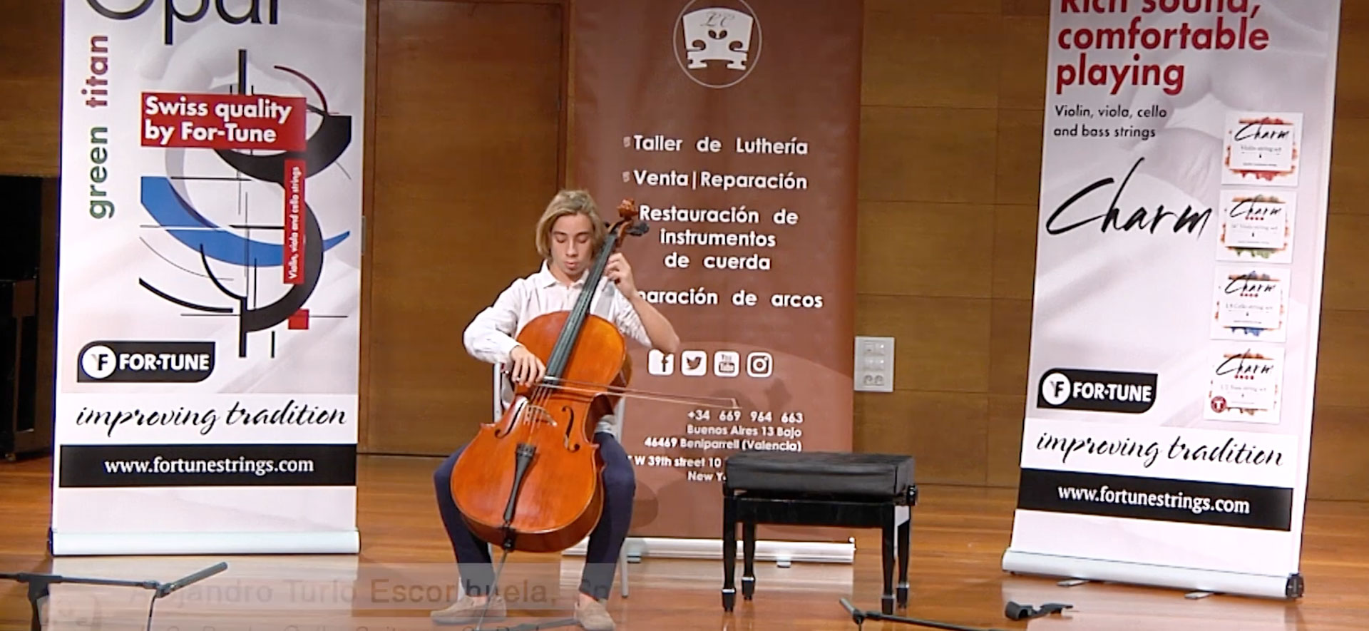 SEMIFINALES «IV INTERNATIONAL CELLO COMPETITION LUTHIERS CLAR» ALEJANDRO TURLO