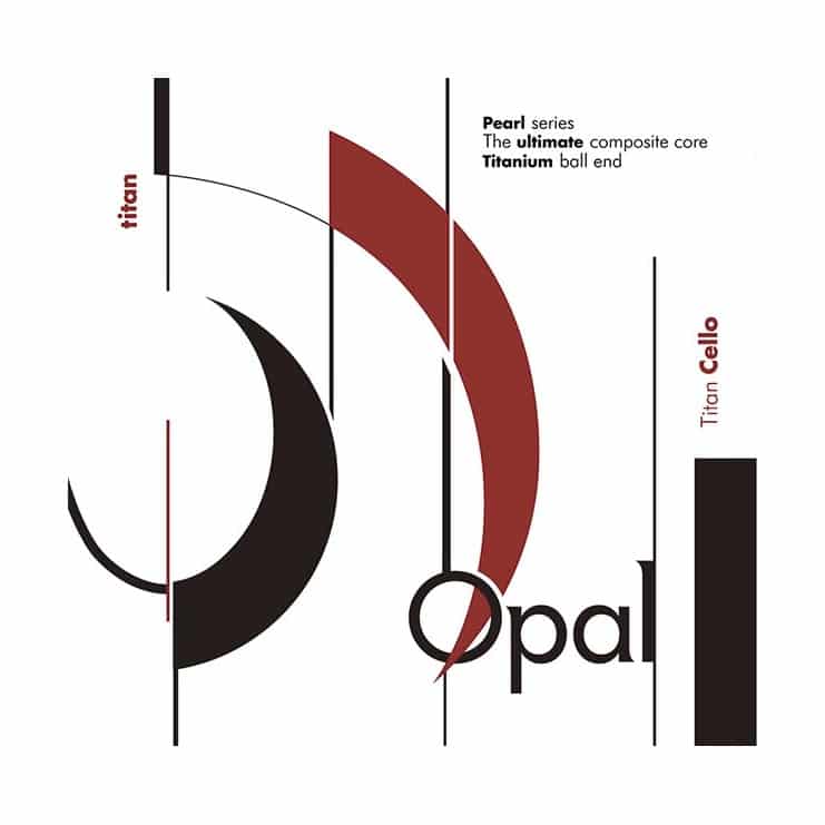 Cuerda cello For Tune Opal Titan 1 La acero Medium