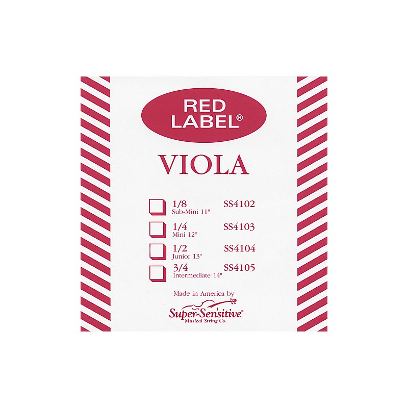 Cuerda viola Super Sensitive Red Label 4127 2 Re