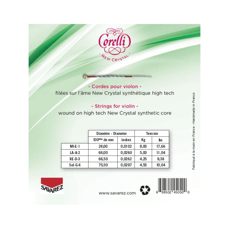 Cuerda-violin-Corelli-Crystal-703ML-3-Re-44-Light Cuerda violin Corelli Crystal 703ML 3 Re 44 Light 1