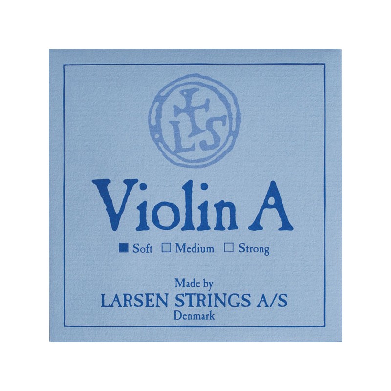 Cuerda violin Larsen 2 La aluminio sobre azul Soft