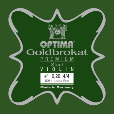 Cuerda violín Optima Goldbrokat Premium 1051 1ª Mi lazo 0.26 Medium 4/4
