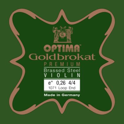 Cuerda violín Optima Goldbrokat Premium Brassed 1071 1ª Mi lazo 0.26 Medium 4/4