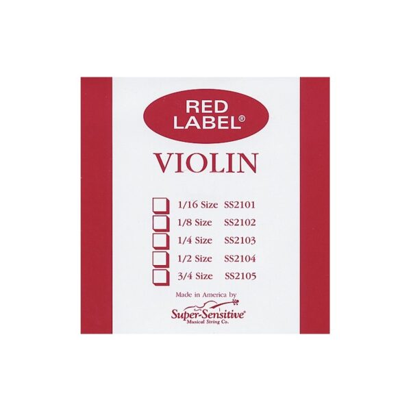 Cuerda violin Super Sensitive Red Label 1 Mi Bola Medium 14