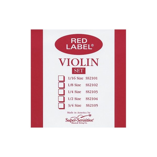 Cuerda violin Super Sensitive Red Label 3 Re Medium 14