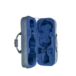 Estuche para 2 violines Rapsody Duo rectangular 44 negro 12