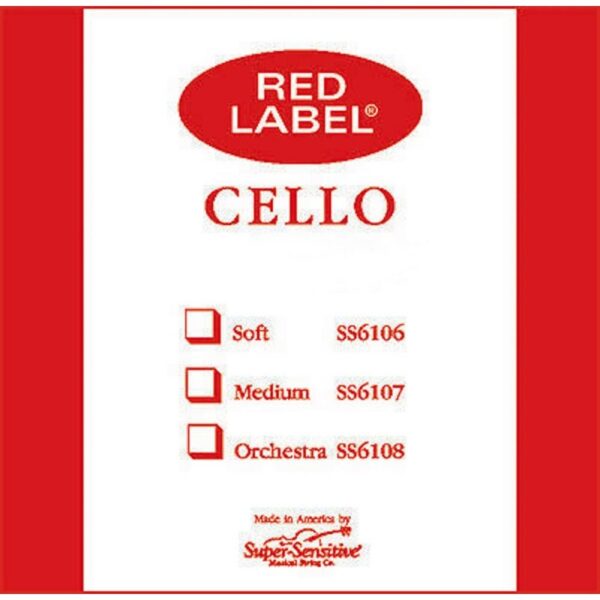 Set de cuerdas cello Super Sensitive Red Label Medium 34