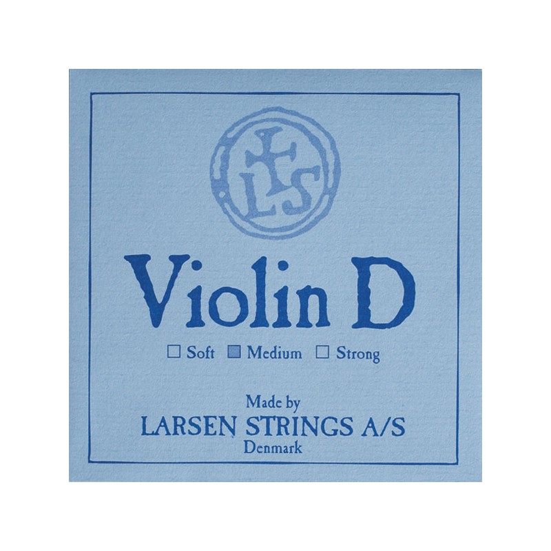 Cuerda violin Larsen 3 Re plata Medium