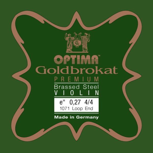 Cuerda violín Optima Goldbrokat Premium Brassed 1071 1ª Mi lazo 0.27 Strong 4/4