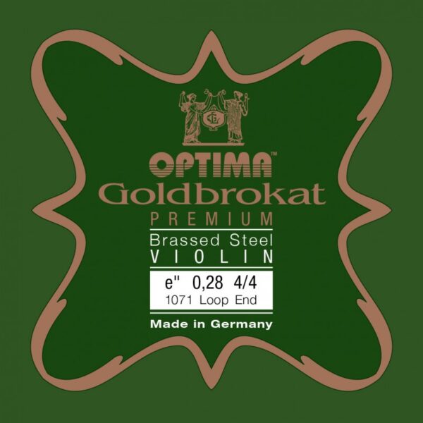 Cuerda violín Optima Goldbrokat Premium Brassed 1071 1ª Mi lazo 0.28 Strong 4/4