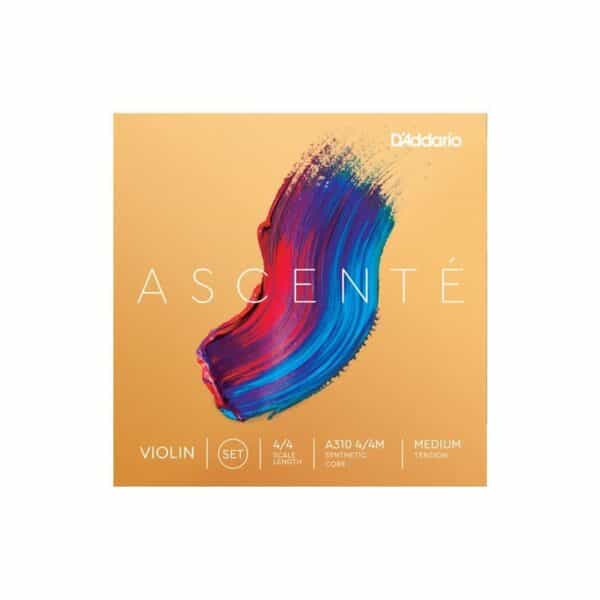 Set de cuerdas violín D'Addario Ascenté A310 Bola Medium