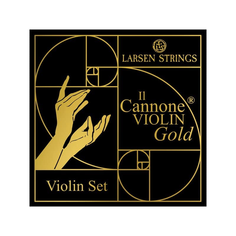 set de cuerdas violin larsen il cannone gold 44 medium